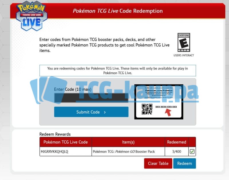 Pokémon TCG Live Koodin lunastusohjeet osa 2