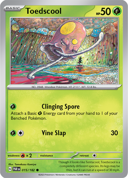 (015/182) Toedscool - Reverse Holo - Paradox Rift