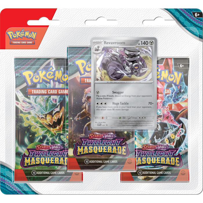 Pokémon SV6: Twilight Masquerade 3-Pack Blister Revavroom