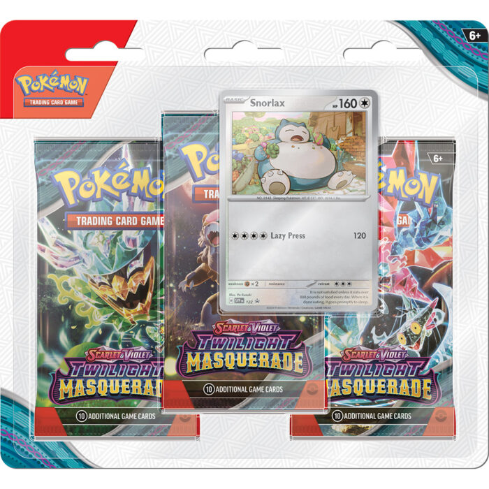 Pokémon SV6: Twilight Masquerade 3-Pack Blister Snorlax