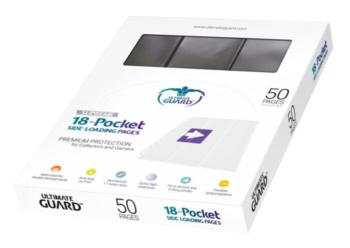 Ultimate Guard 18-Pocket Pages Side-Loading Black - 50 kpl - Image 2