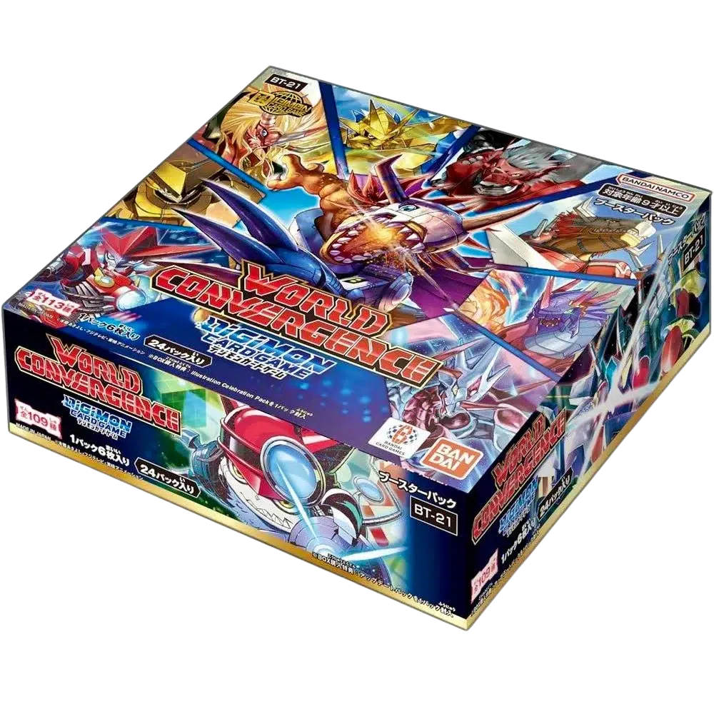Digimon Card Game BT21: World Convergence Booster Display