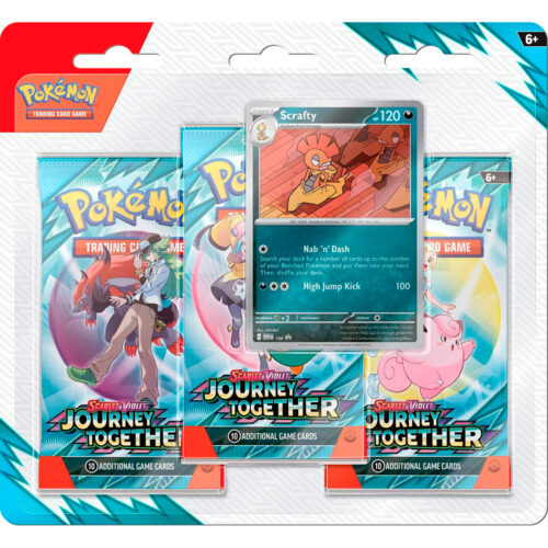 Pokémon SV9: Journey Together 3-Pack Blister Scrafty