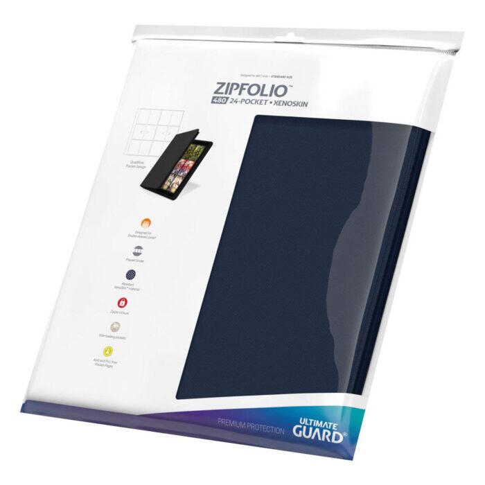 Ultimate Guard Zipfolio 480 24-Pocket Xenoskin - Sininen - Image 3